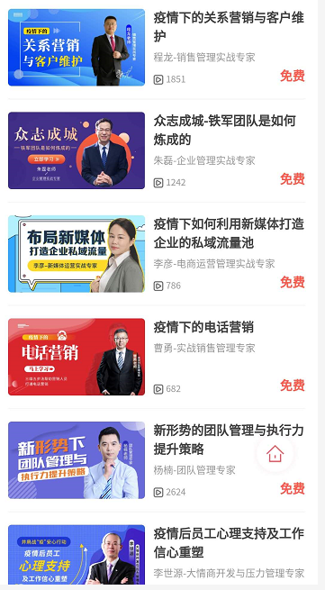 企業(yè)管理培訓費用課程